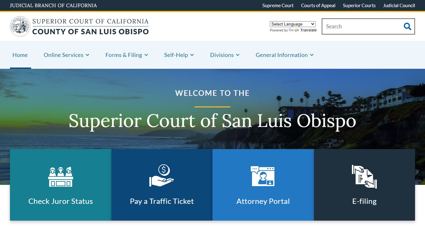 Home | Superior Court of California | County of San Luis Obispo